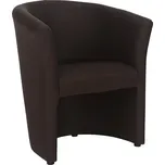 Klubové křeslo, ekokůže hnědá, CUBA