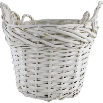 Harasim Proutěný koš bílý, balení 3 ks