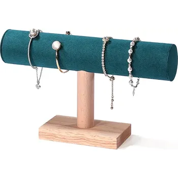 Šperkovnice Stojánek, dekolt na náramky, 1x válec zelený (DRD13Z)