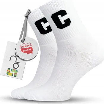 Dámské ponožky Ponožky Dámské Froté Bílé Písmeno C aPair Teplé a Pohodlné (37-41)