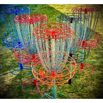 Discrait Discrait Practice Disc Golf Target Oranžová oranžová, vč. stojné nohy