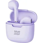 Sluchátka BLUESTAR TWS zcela bezdrátová - 13mm měnič - 5h přehrávání - fialová