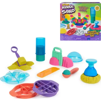 kinetický písek SPIN MASTER Kinetic Sand velký herní set kinetický písek s formičkami a nástroji | 65554