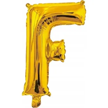 Balónek Fóliový Balón Písmeno F Narozeniny Výročí Zlatý 40 cm