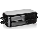 Pekáč Banquet hranatý smaltovaný Culinaria Black 35 cm, 2 díly