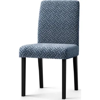 Napínací potah Blancheporte Bipružný žabičkovaný potah na židli, mikrovlákno modrá