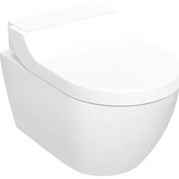 Geberit Tuma Comfort Sprchovací WC závěsné, KeraTect/kryt bílé sklo 146.290.SI.1