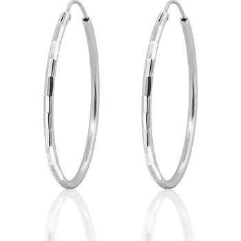 Náušnice NUBIS® Stříbrné náušnice kruhy 20 mm - NB-3042-20