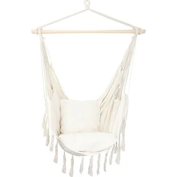 Zahradní lehátko Kreslo GREKO, hojdacie, záhradné,závesné, prírodné, béžové, 150x120 cm