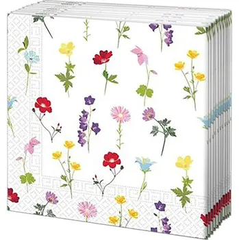 Papírový kapesník PROCOS Papírové ubrousky 33x33cm 3vrstvé polní květy 20ks