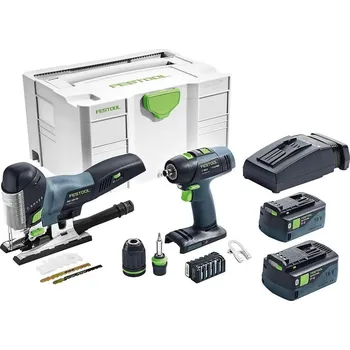 FESTOOL 575696 Set nářadí 2x5,2Ah (T18+3/PSC420) T 18+3/PSC 420 Li I-Set