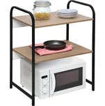 Regál, černá/hnědá, BAYAN