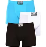 Styx 3PACK pánské boxerky long klasická guma vícebarevné (3F96019) XL