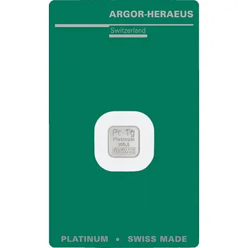 Platinový slitek 1 g Argor Heraeus