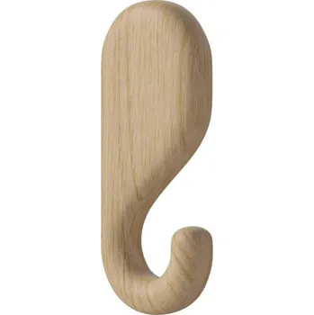 Věšák Bolia Nástěnný věšák Nob 11.5 cm, white pigmented oiled oak