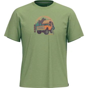 Pánské tričko Triko Smartwool Long Weekend Short Sleeve Graphic Tee Velikost: L / Barva: zelená