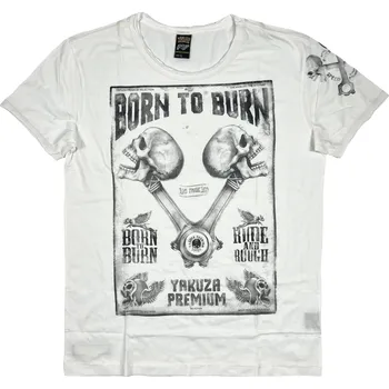 Pánské tričko YAKUZA triko YPS 3819 off white - 3XL