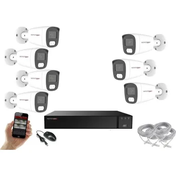 Kompletní kamerový systém Monitorrs Security AI Hybrid light IP 7 kamerový set 5 Mpix WTube (6143K7) (Monitorrs Security)