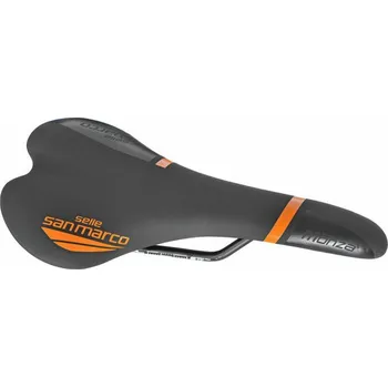 Sedlo na kolo sedlo San Marco Monza Wide Start Up černé - oranžové