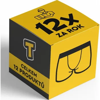 Boxerky Styx Pánské boxerky long sportovní guma - měsíční roční předplatné L