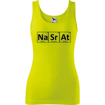 Dámské tílko s potiskem Na Sr At Velikost: 2XL, Barva: Limetková