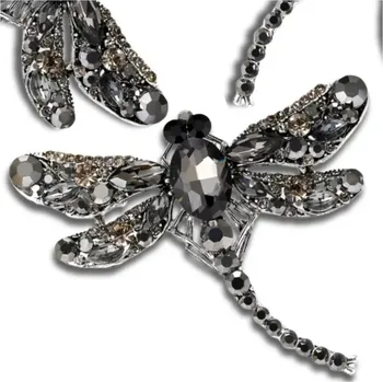 Brož B&J Dámská brož Mendime černá One size