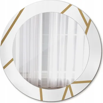 Zrcadlo Kulaté Zrcadlo do Koupelny Lineární kompozice 60 cm