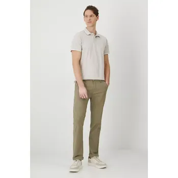 Dámské kalhoty Kalhoty s příměsí lnu Medicine zelená barva RS25.SPM501 81M, vel. XL