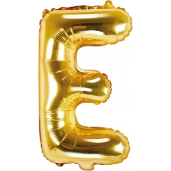 Balónek Fóliový Balón Písmeno E Narozeniny Výročí Zlatý 40 cm