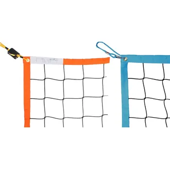 Volejbalová síť POKORNÝ - SÍTĚ Síť na beach Ekonom s lankem,oranžová, 3mm