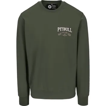 Pánská mikina PitBull West Coast - pánská mikina TROUBLEMAKER zelená M