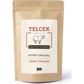 Sušené maso TELCEK - SUŠENÉ HOVĚZÍ CHIPSY ORIGINAL, 50g