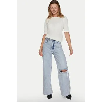 Dámský svetr Vila Svetr Dalo 14084421 Bílá Regular Fit M