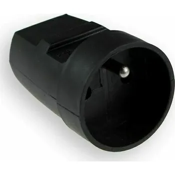 Elektrická zásuvka Spojovací zásuvka 230V kabelová, černá