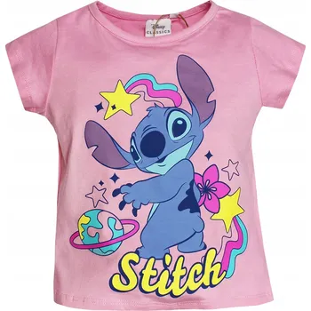 Dívčí tričko LILO & STITCH TRIČKO PRO DÍVKY JARO LÉTO 98 růžová 98