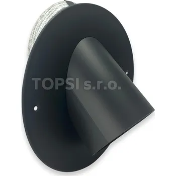 Kouřovod Ocelové (2 mm) - Přechodka pr. 150 mm do keramického komínu pr. 200 mm /45°