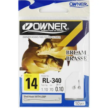 Rybářský háček Háčky s návazcem Owner Hook 14 pro 0,10 mm Rl340