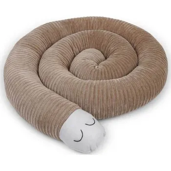 Příslušenství pro dětskou postel a kolébku LIEBES VON PRIEBES Clausi Válec do postýlky Ripp Sepia