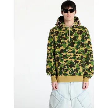 Pánská mikina Mikina A BATHING APE Abc Camo Shark Half Zip Pullover Hoodie M Green M