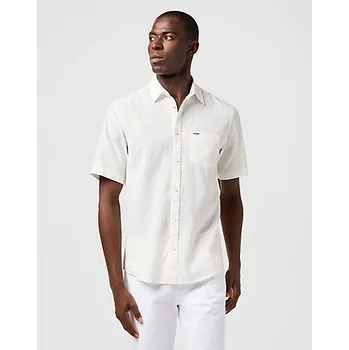 Pánská košile Košile Wrangler SHIRT WHITE Velikost: XL