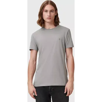 Pánské tričko Bavlněné tričko AllSaints TONIC šedá barva, M028JB 90X, vel. XXL