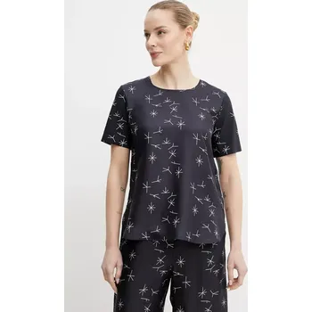 Dámská halenka Halenka s příměsí hedvábí MM by Max Mara 2516941087600 námořnická modř 59X, vel. S