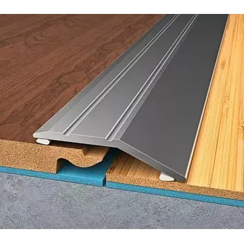 Podlahová lišta BOHEMIA PROFIL 59101 vyrovnávací profil samolepící elox stříbro 8 mm / 90 cm