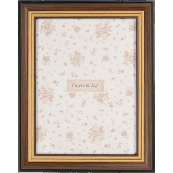 Rám na obraz Hnědý fotorámeček Rachel L – na fotografii o průměru 15x20 cm