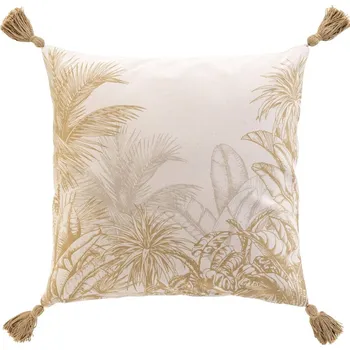 Polštář Blancheporte Čtvercový polštář s potiskem tropického vzoru přírodní