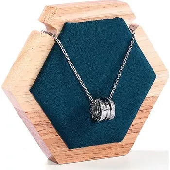 Šperkovnice Dekolt, stojánek, stojan na šperky oktagon zelený (DRD10Z)