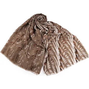 Šátek Šátek / šála / pléd listy 85x180 cm Varianta: 1 béžová, Balení: 1 ks