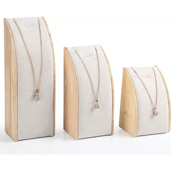 Šperkovnice 3x Hranol, stojánek, dekolt na šperky bílý (DRD11B)