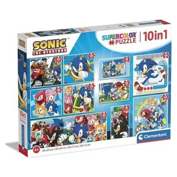 Puzzle Puzzle 10 w 1 Super kolor. Sonic