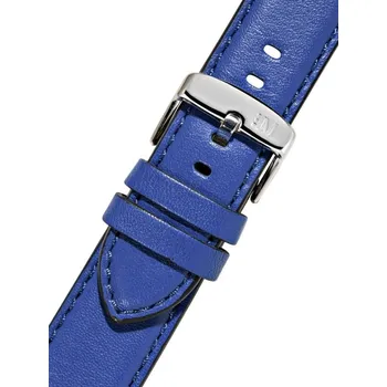 Řemínek na hodinky Kožený řemínek Morellato Croquet 5976C03.065 M, modrý